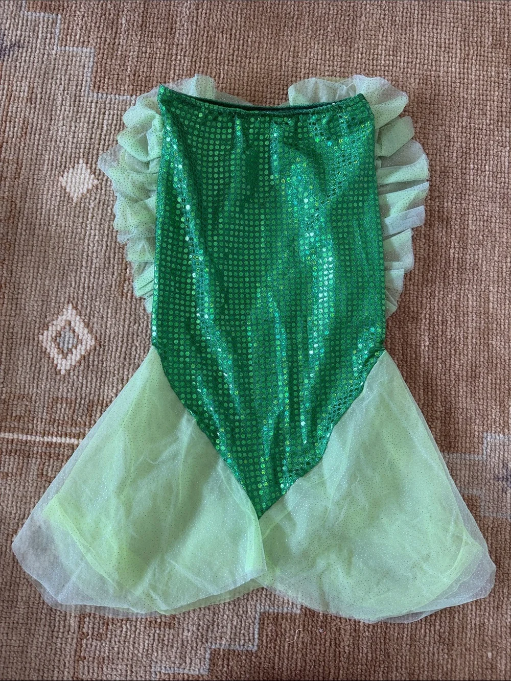 Green Sequin Sparkle Mermaid Tail Skirt